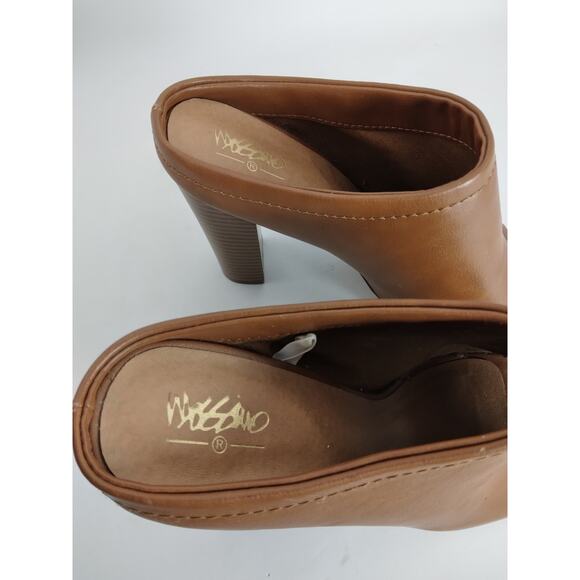 Mossimo brown open toe chunky 4" heels size 8.5 - Picture 8 of 8